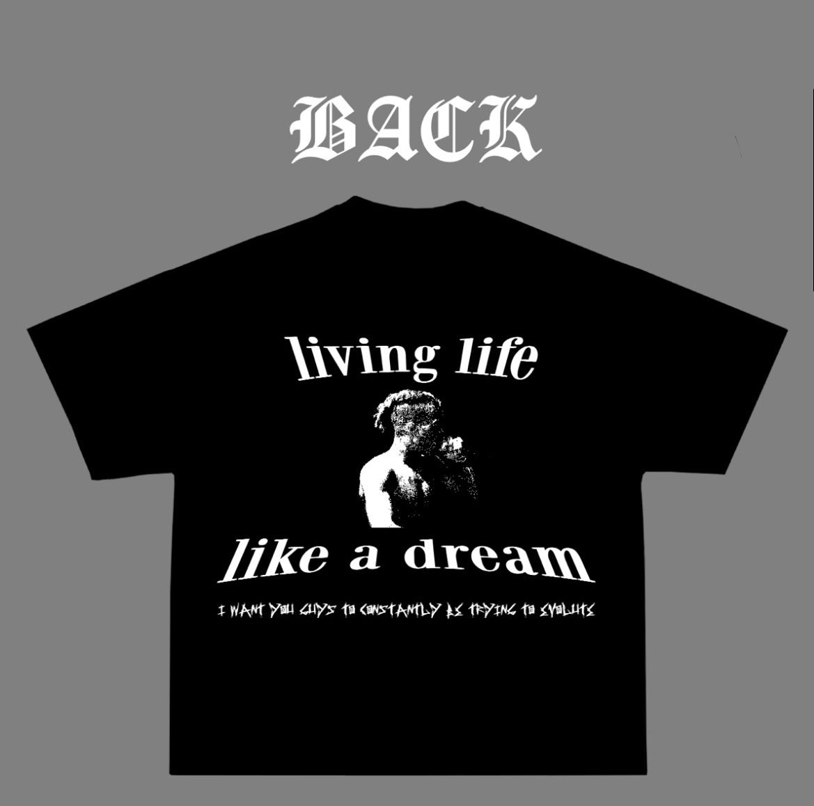 RENEGADE ヘビーウェイトtシャツliving life like a dream